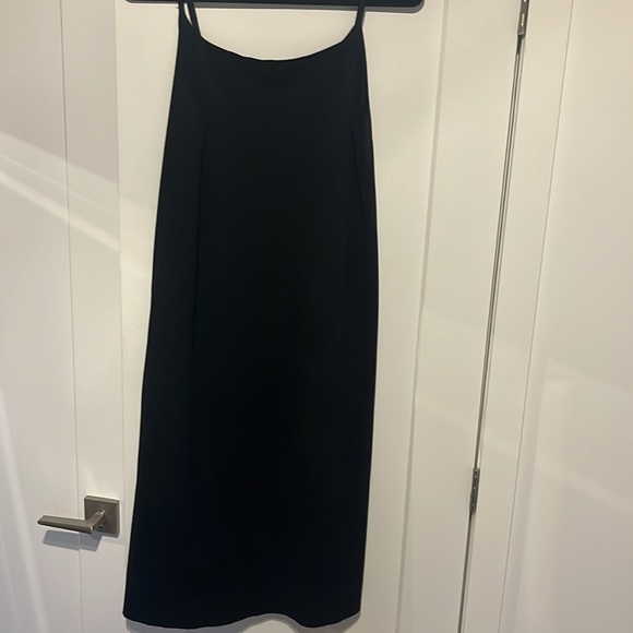 Mod Ref Midi Black Dress with Straps Size Small - Picture 8 of 9